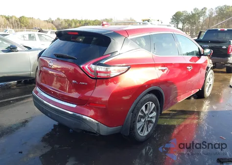 2017 Nissan Murano Sl из США, поврежденный, VIN 5N1AZ2MH9HN117074